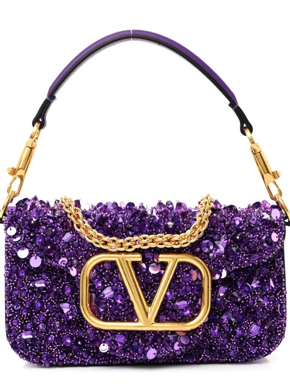Valentino loco Vlogo sequins bag